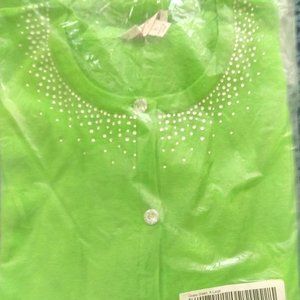 NWT Cardigan with rhinestone details and buttons